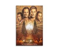 Poster Supernatural saison 15 - Impression sur toile - Décoration murale moderne pour chambre à coucher - 50 x 75 cm