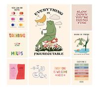 Poster sur la santé mentale - Affiche de thérapie pour bureau - 27,9 x 35,6 cm - Décoration murale inspirante et positive pour la maison, la salle de classe, l'école, le conseil, le bureau