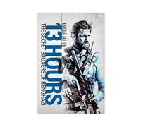 Poster sur toile « 13 Hours The Secret Soldiers of Benghazi » - Décoration murale pour salon, chambre à coucher - 50 x 75 cm