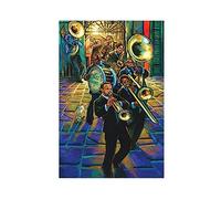 Poster sur toile 15 - New Orleans Jazz Festival 2020 - Décoration de chambre à coucher, paysage sportif, bureau, décoration de chambre, cadeau, sans cadre, 40 x 60 cm