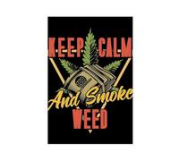 Poster sur toile 18 Cannabis10 - Décoration de chambre à coucher, bureau, chambre, cadeau sans cadre : 40 x 60 cm