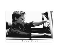Poster sur toile Acteur Brad Pitt 3 pour décoration de chambre, de sport, de bureau, de chambre, de cadeau, 30 × 45 cm. Sans cadre :