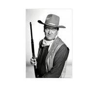 Poster sur toile Acteur John Wayne 2 - Décoration de chambre à coucher - Paysage sportif - Décoration de bureau - Cadeau sans cadre - 40 x 60 cm