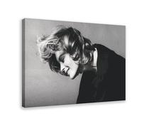 Poster sur toile Acteur Romy Schneider 14 - Décoration de chambre à coucher - Paysage sportif - Décoration de bureau - Cadeau - 40 x 60 cm
