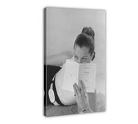 Poster sur toile Acteur Romy Schneider 7 - Décoration de chambre à coucher - Paysage sportif - Décoration de bureau - Cadre cadeau - 20 x 30 cm