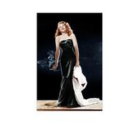 Poster sur toile Actrice Rita Hayworth 4 - Décoration murale pour salon, chambre à coucher - 30 x 45 cm