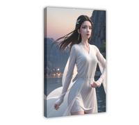 Poster sur toile AI Legend of The White Snake 2, Xiaoqing, costume animation 2, décoration de chambre à coucher, bureau, cadre cadeau : 50 x 75 cm