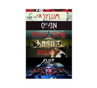 Poster sur toile American Horror Story All Seasons Horror Movie Décoration pour chambre à coucher, bureau, chambre à coucher, cadeau 40 x 60 cm