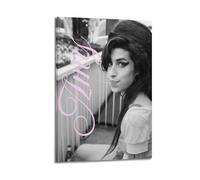 Poster sur toile Amy Singer Winehouse 8 - Décoration pour chambre à coucher, bureau, chambre - Cadeau - 20 x 30 cm