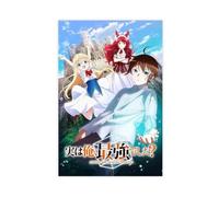 Poster sur toile Anime Am I Actually The Strongest - Décoration pour chambre à coucher, bureau, chambre - Cadeau - 50 x 75 cm