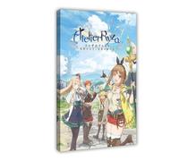Poster sur toile Anime Atelier Ryza:Ever Darkness & The Secret Hideout - Décoration pour chambre à coucher, bureau, chambre - 60 x 90 cm