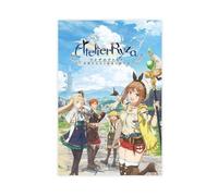 Poster sur toile Anime Atelier Ryza:Ever Darkness & The Secret Hideout - Décoration pour chambre à coucher, bureau, chambre - Cadeau - 50 x 75 cm