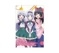 Poster sur toile Anime In Another World With My Smartphone - Décoration murale pour salon, chambre à coucher - 30 x 45 cm