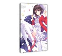 Poster sur toile Anime Saekano : How to Raise A Boring Girlfriend 2 - Décoration de chambre à coucher, bureau, chambre, cadeau (50 x 75 cm)