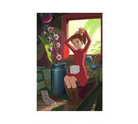 Poster sur toile Anime The Secret World of Arrietty 16 - Décoration murale pour salon, chambre à coucher - 30 x 45 cm - Sans cadre
