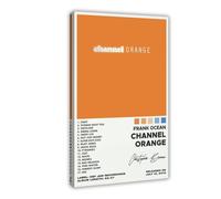 Poster sur toile avec cadre de l'album Frank Ocean Channel Orange 50 x 75 cm