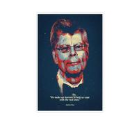 Poster sur toile avec citation de motivation Stephen King - Décoration pour chambre à coucher, bureau, chambre à coucher, cadeau (40 x 60 cm)