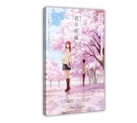 Poster sur toile avec inscription « I Want to Eat Your Pancreas » - Décoration de chambre à coucher, bureau, chambre - Cadeau - 40 x 60 cm