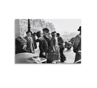 Poster sur toile avec inscription « Kiss in Front of The City Hall » - Décoration murale sans cadre pour salon, chambre à coucher - 20 x 30 cm