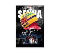 Poster sur toile Ayrton Senna Legendary F1 Racing Driver 18 sans cadre 30 x 45 cm