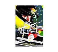 Poster sur toile Ayrton Senna Legendary F1 Racing Driver Poster sans cadre 50 x 75 cm