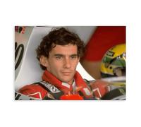 Poster sur toile Ayrton Senna Legendary F1 Racing Driver - Sans cadre - 60 x 90 cm
