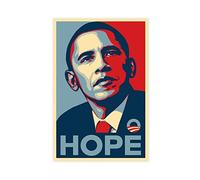 Poster sur toile Barack Obama Hope - Décoration de chambre à coucher, paysage sportif, bureau, chambre, cadeau sans cadre - 30 x 45 cm