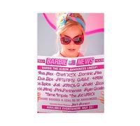Poster sur toile Barbi The Album Dance The Night Barbie Movie Music Cover Poster Décoration de chambre à coucher Paysage sportif Décoration de bureau Cadeau sans cadre 30 x 45 cm