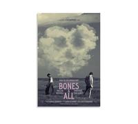 Poster sur toile « Bones And All » - Drame romantique hanté - Décoration murale sombre - Impression sur toile - Impression sur toile - Photo - Peinture - Affiches - Décoration de chambre - 30 x 45 cm