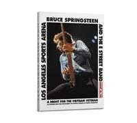 Poster sur toile Bruce Singer Springsteen 7 - Décoration murale pour salon, chambre à coucher - 50 x 75 cm