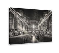 Poster sur toile Central Station New York - Décoration murale pour salon, chambre à coucher - Cadre : 30 x 45 cm