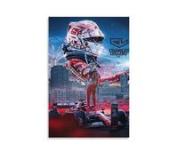 Poster sur toile Charles-Leclerc Grand Prix de Formule 1 de Formule 1 de Grande-Bretagne 2024 - 30 x 45 cm