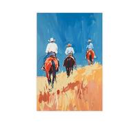 Poster sur toile Chevaux tendance pour décoration de chambre à coucher, bureau, chambre, cadeau 60 x 90 cm