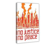 Poster sur toile City in Flames - Décoration pour chambre à coucher, bureau, chambre - Cadeau - 20 x 30 cm