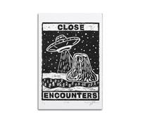 Poster sur toile « Close Encounters of The Third Kind 8 » - Décoration murale pour salon, chambre à coucher - 20 x 30 cm