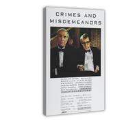 Poster sur toile Crimes And Misdemeanors - Décoration de chambre à coucher, bureau, chambre - Cadeau - 50 x 75 cm