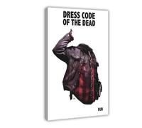 Poster sur toile « Day of The Dead Dress Code » - Décoration de chambre à coucher, bureau, chambre, cadeau - 50 x 75 cm
