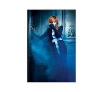 Poster sur toile de chanteur Mylene Farmer 31 - Décoration pour chambre à coucher, bureau, chambre - Cadeau - 30 x 45 cm - Sans cadre :