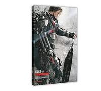 Poster sur toile de film Emily Blunt Edge of Tomorrow pour chambre à coucher, paysage sportif, bureau, chambre, cadeau, style cadre 20 x 30 cm