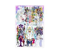 Poster sur toile de film Sailor Moon Eternal Sailor Moon Tous les membres de l'équipe 35 (2) Décoration murale sans cadre 20 x 30 cm