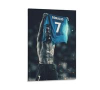 Poster sur toile de football Cristiano Ronaldo (20) - Décoration murale pour salon - 60 x 90 cm