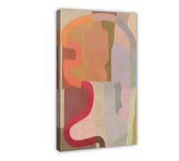 Poster sur toile de formes abstraites colorées pour chambre à coucher, bureau, chambre, cadeau 30 x 45 cm