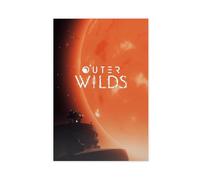 Poster sur toile de jeu d'aventure Outer Wilds - Décoration de chambre à coucher, bureau, chambre - Cadeau 30 x 45 cm
