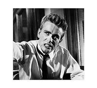 Poster sur toile de l'acteur James Dean 35 pour décoration de chambre à coucher, de sport, de paysage, de bureau, sans cadre : 30 × 30 cm