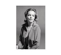 Poster sur toile de l'actrice Romy Schneider 17 - Décoration murale pour salon, chambre à coucher - Style sans cadre - 30 x 45 cm