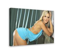 Poster sur toile de l'actrice Sarah Michelle Gellar (8) - Décoration pour chambre à coucher, bureau, chambre, cadeau - 50 x 75 cm