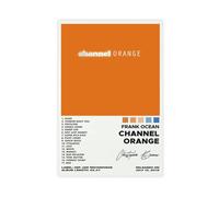Poster sur toile de l'album du chanteur américain Frank Ocean Channel Orange 30 x 45 cm