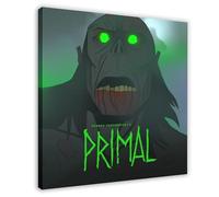 Poster sur toile de l'anime Genndy Tartakovsky's Primal Cool 1 - Décoration pour chambre à coucher, bureau, chambre, cadeau (50 x 50 cm)