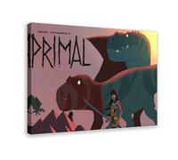 Poster sur toile de l'anime Genndy Tartakovsky's Primal Cool 1 - Décoration pour chambre à coucher, bureau, chambre, cadeau - 20 x 30 cm