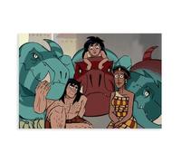 Poster sur toile de l'anime Genndy Tartakovsky's Primal Cool 2 - Décoration pour chambre à coucher, bureau, chambre, cadeau (60 x 90 cm)